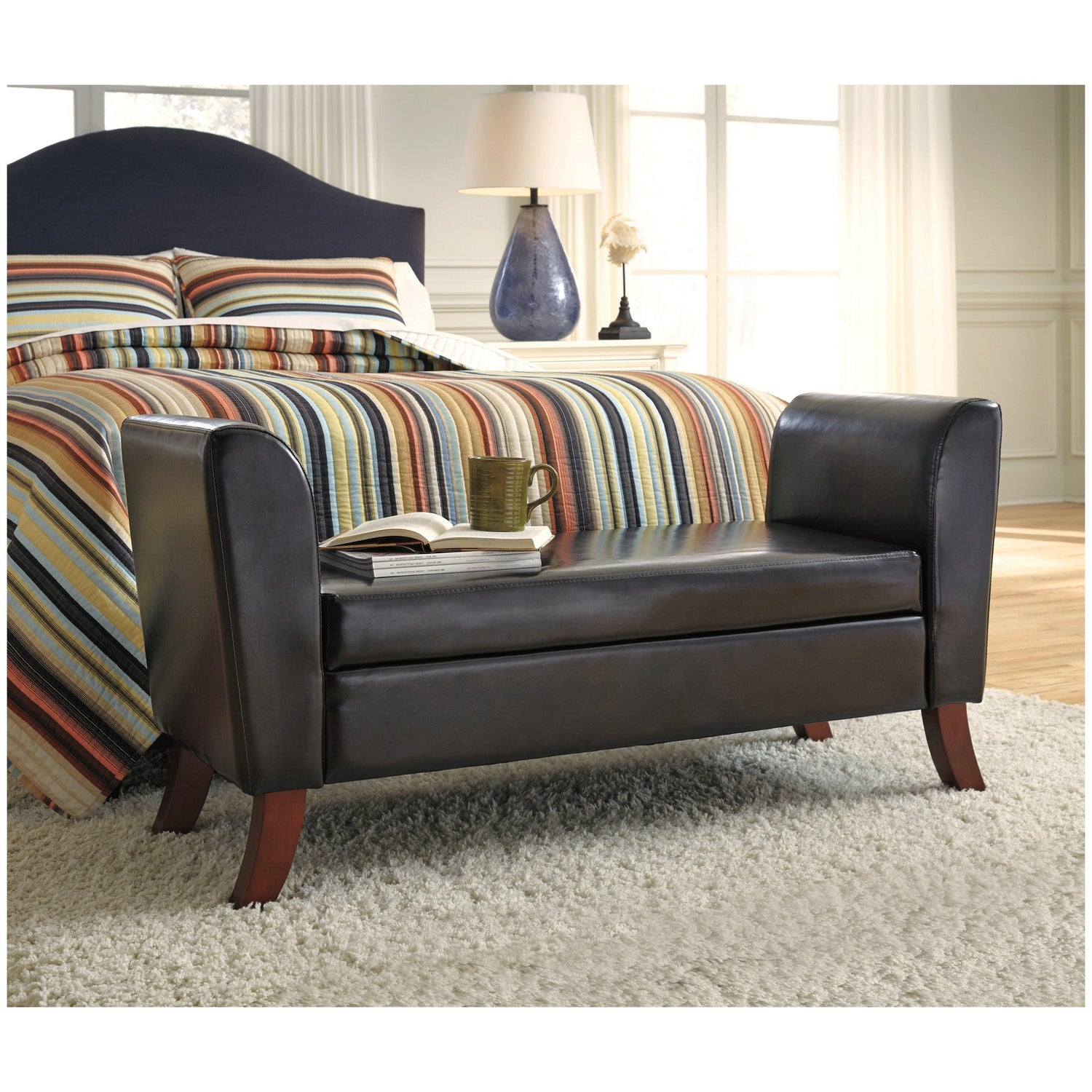 Benches Upholstered Storage Bench Ash-B010-109