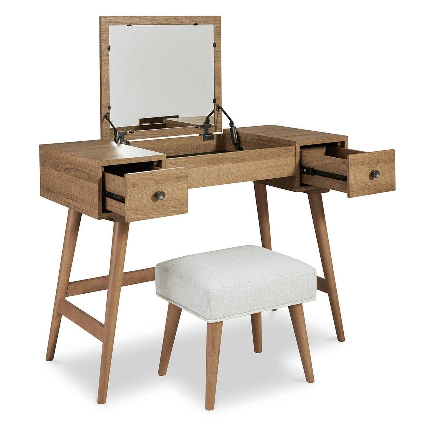 Thadamere Vanity with Stool