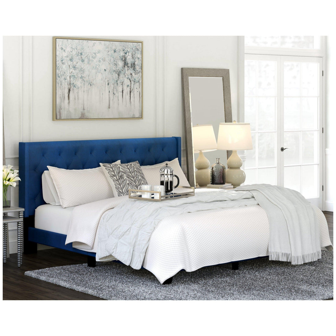 Vintasso Upholstered Bed