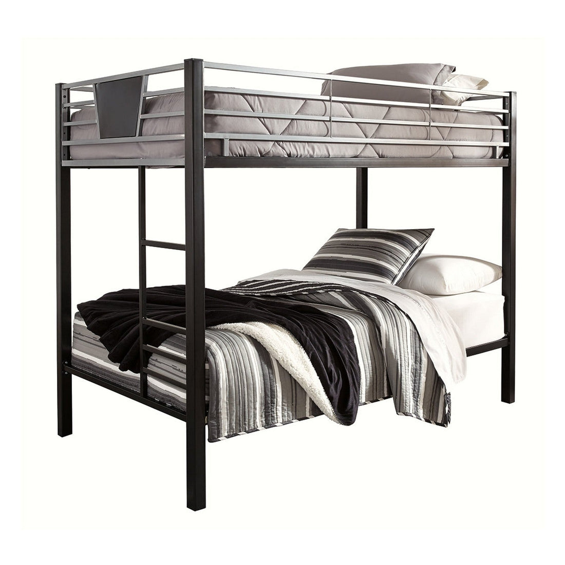 Dinsmore Twin over Twin Bunk Bed with Ladder Ash-B106-59
