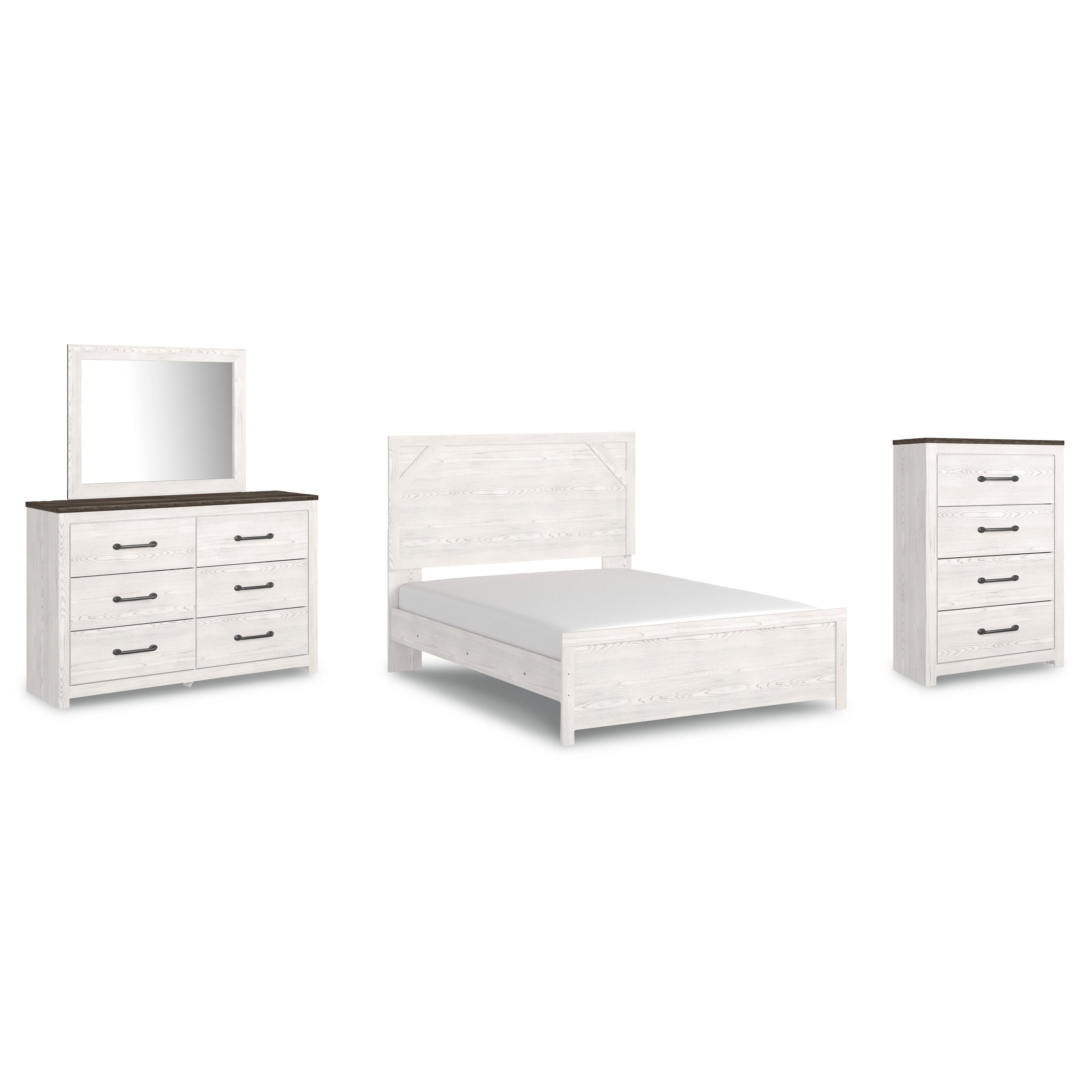 Gerridan Queen Panel Bed, Dresser, Mirror, and Chest Ash-B1190B18
