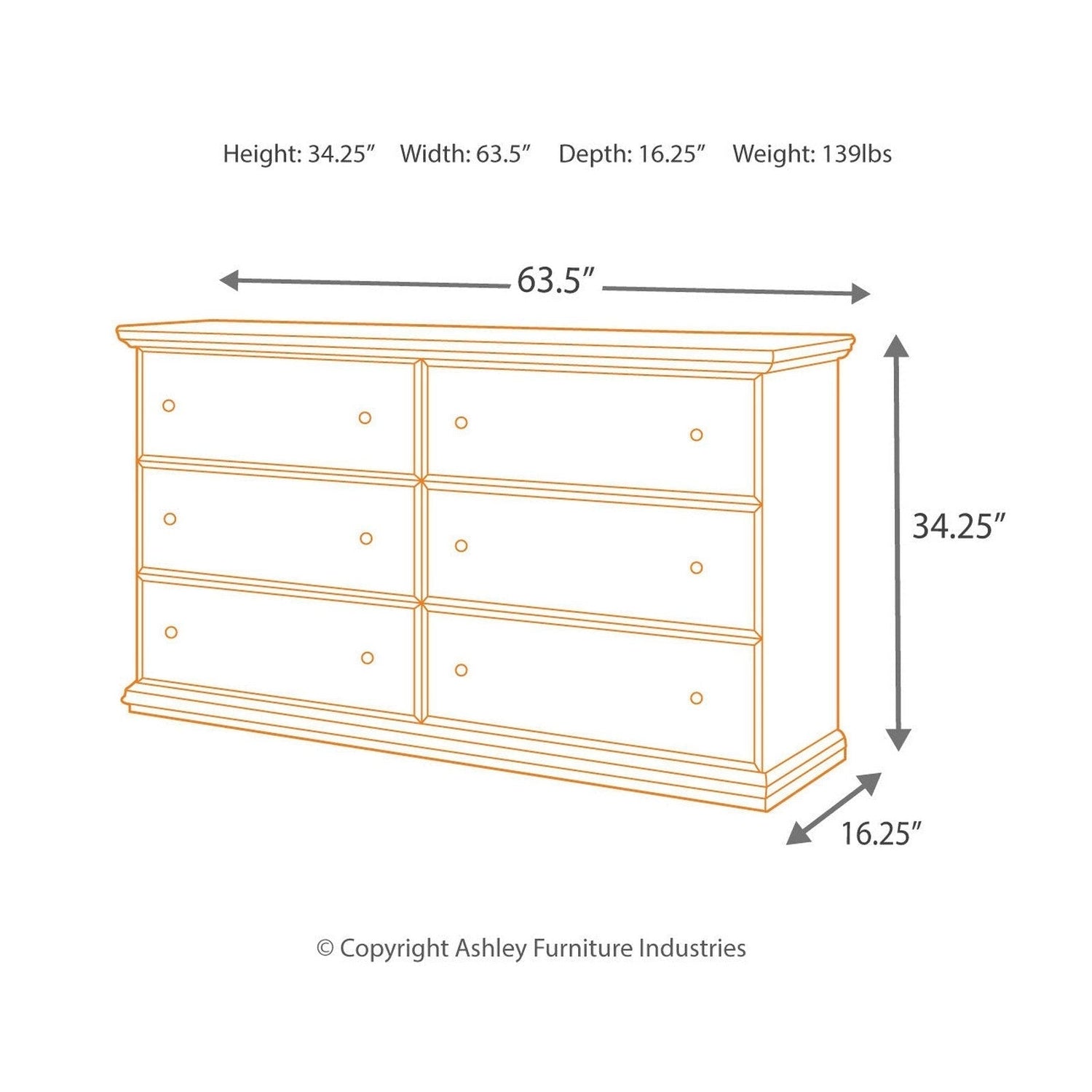 Maribel Dresser Ash-B138-31