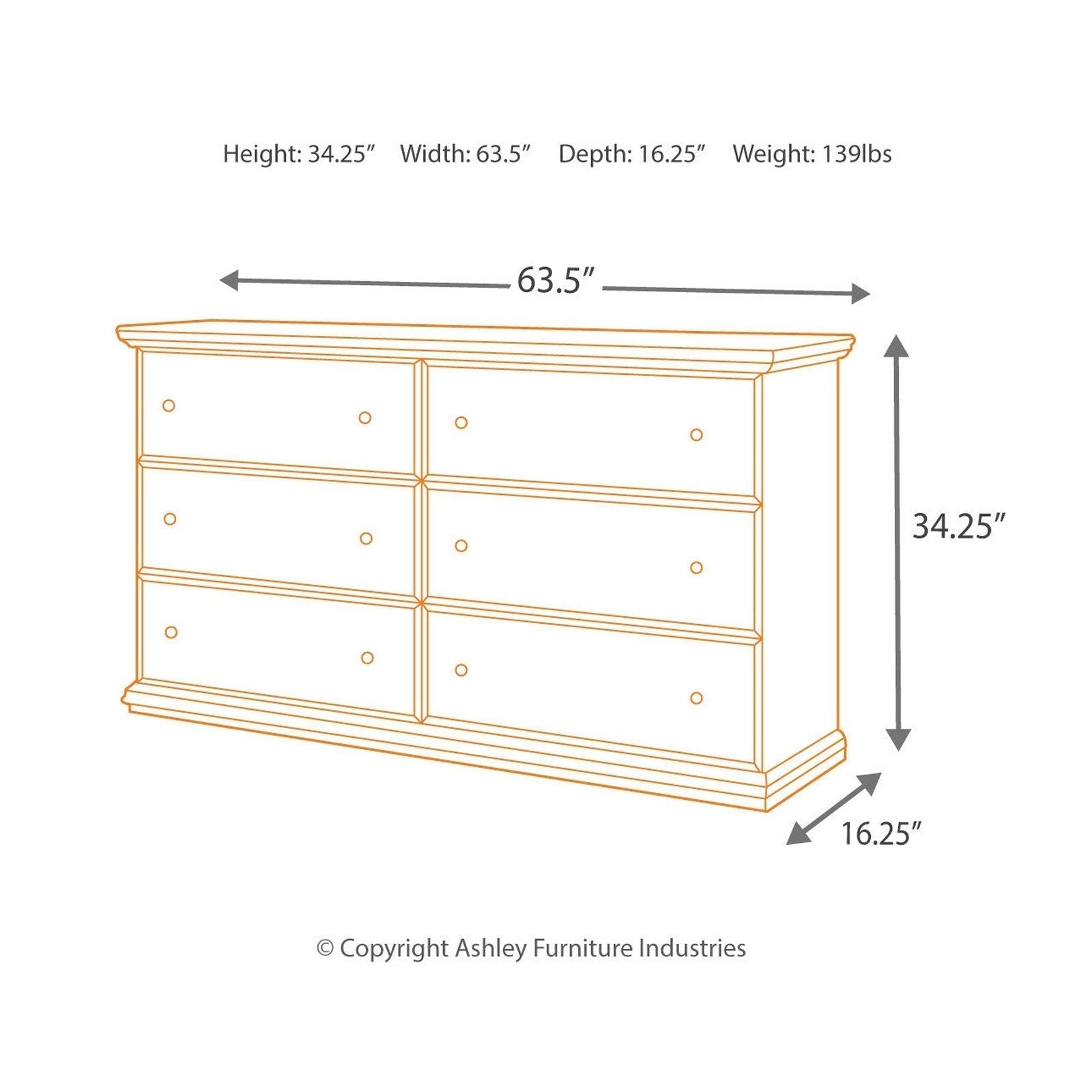 Maribel Dresser Ash-B138-31
