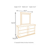 Bostwick Shoals Queen Panel Bed, Dresser, Mirror and 2 Nightstands Ash-B139B16