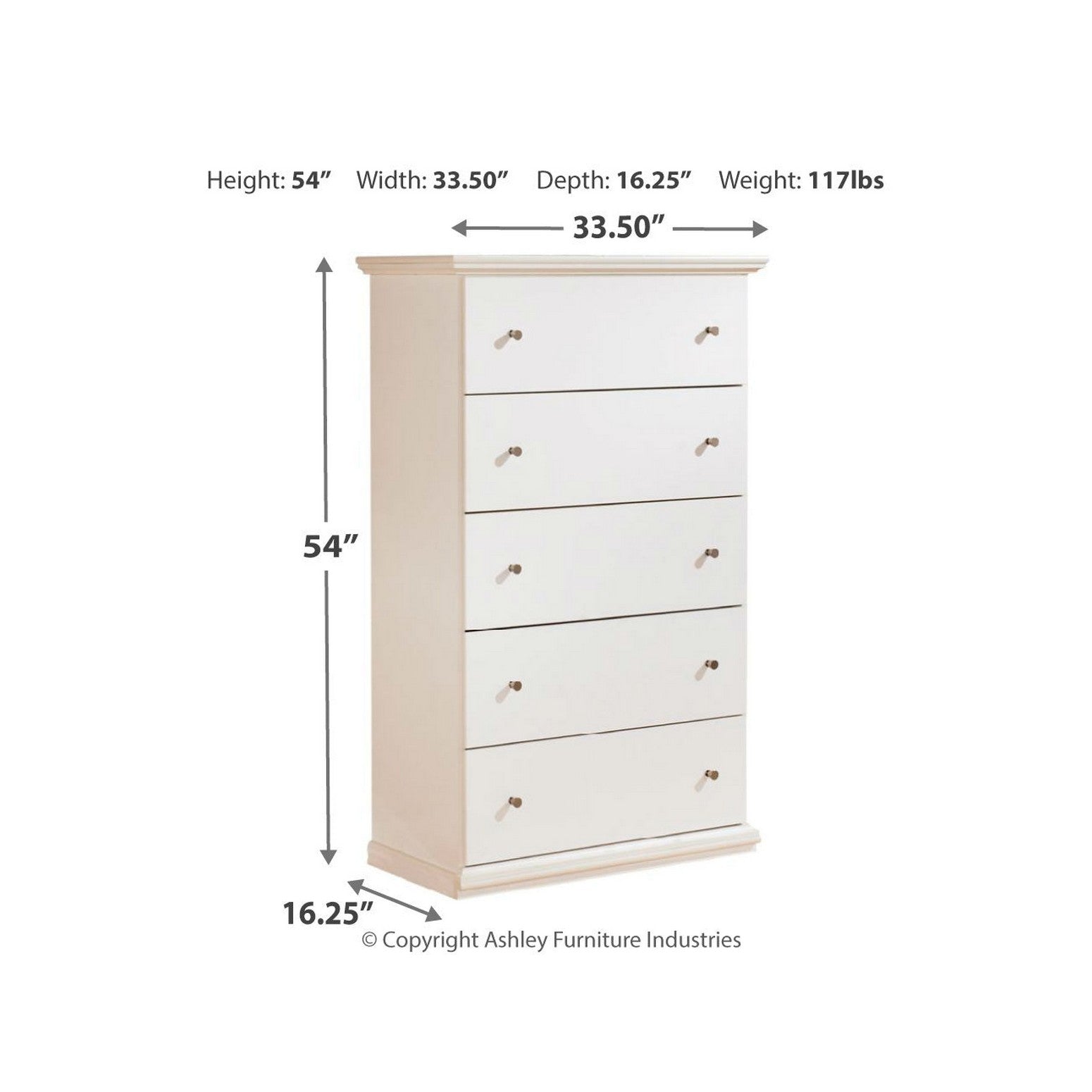 Bostwick Shoals Queen Panel Bed with Mirrored Dresser, Chest and 2 Nightstands Ash-B139B14