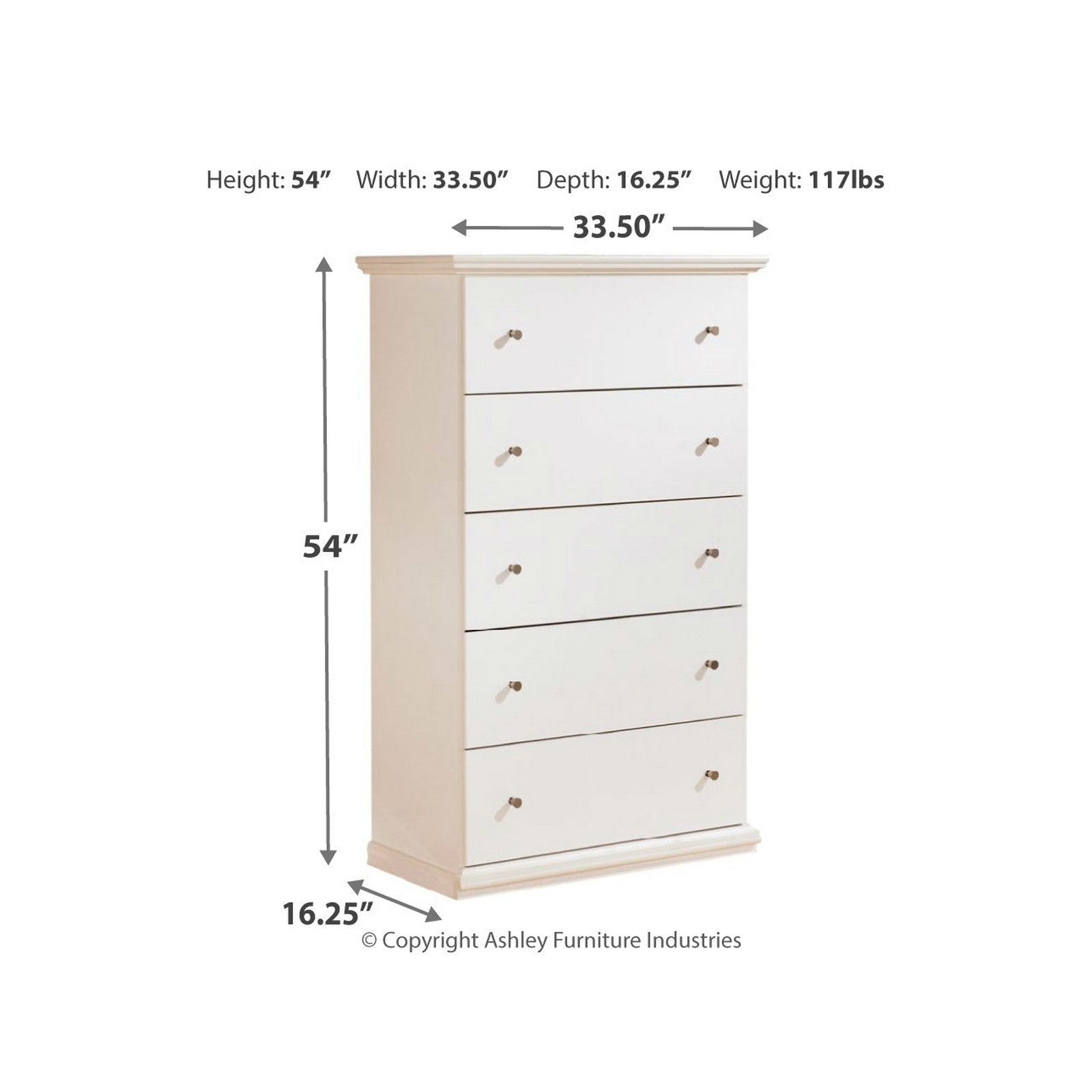 Bostwick Shoals Chest of Drawers Ash-B139-46
