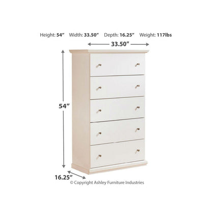 Bostwick Shoals Chest of Drawers Ash-B139-46