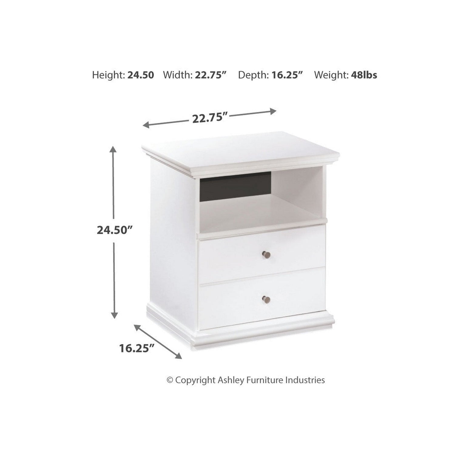 Bostwick Shoals Queen Panel Bed with Mirrored Dresser, Chest and 2 Nightstands Ash-B139B14