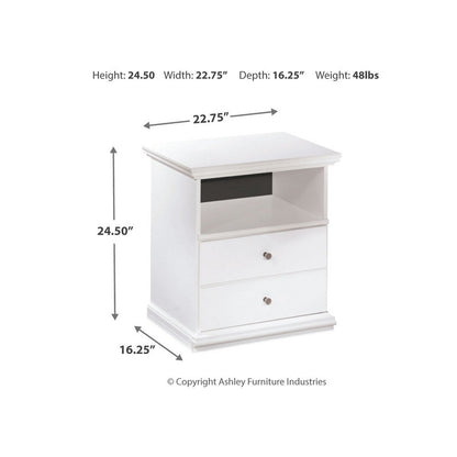 Bostwick Shoals Queen Panel Bed with Mirrored Dresser, Chest and 2 Nightstands Ash-B139B14