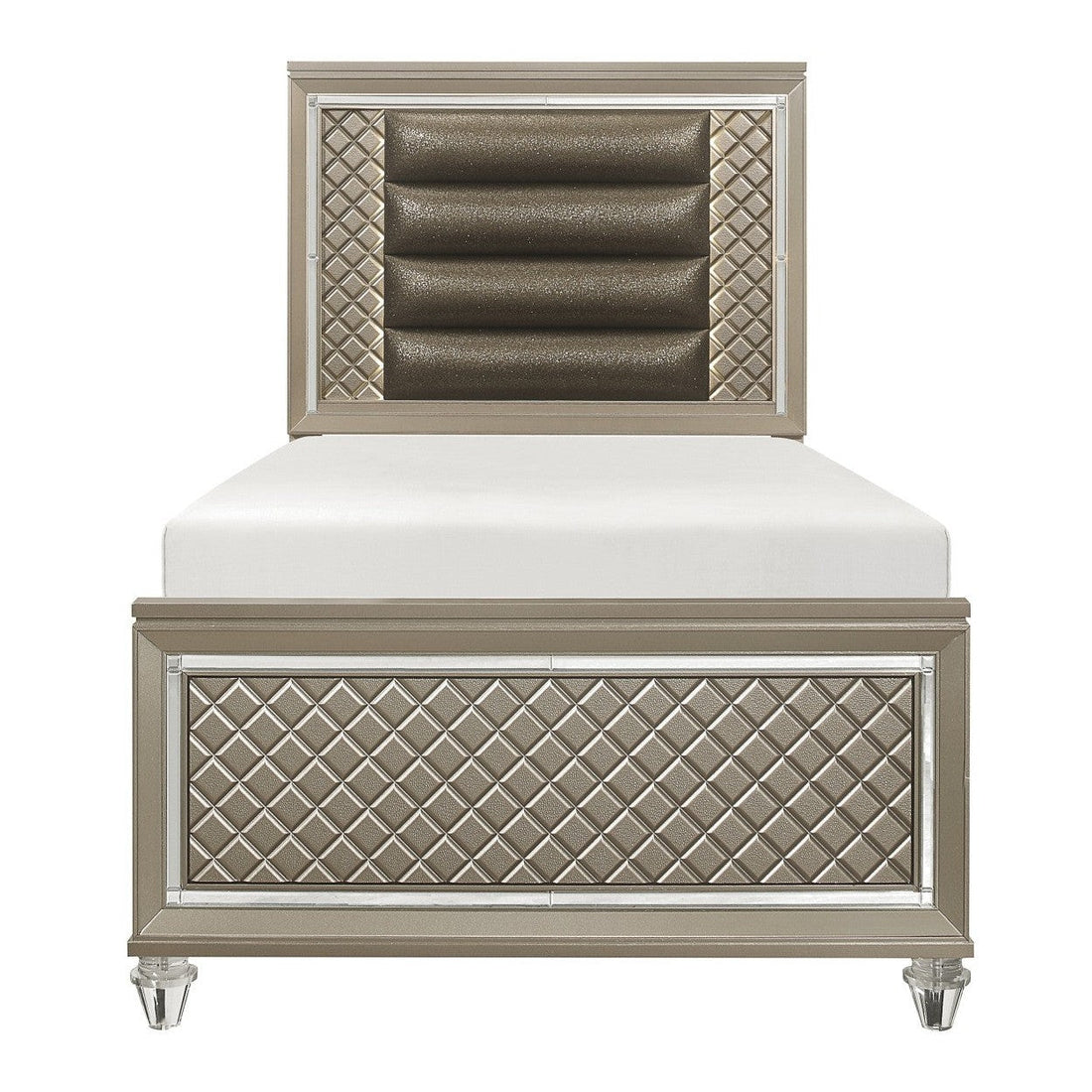 (3) TWIN PLFM BED, LED HB B1515T-1*