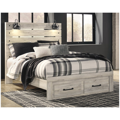 Cambeck Panel Bed with 2 Storage Drawers