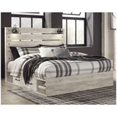 Cambeck Panel Bed with 2 Storage Drawers