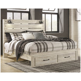 Cambeck Panel Bed with 2 Storage Drawers