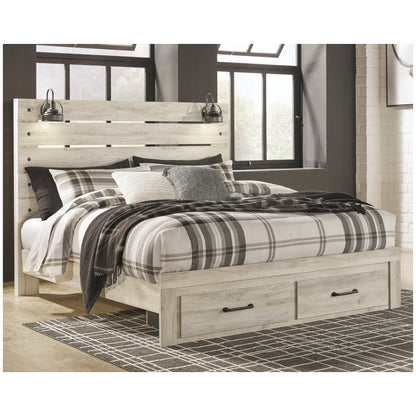 Cambeck Panel Bed with 2 Storage Drawers