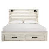 Cambeck Panel Bed with 2 Storage Drawers