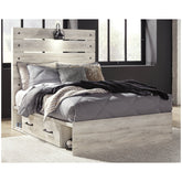 Cambeck Panel Bed with 2 Storage Drawers