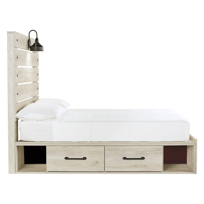 Cambeck Panel Bed with 2 Storage Drawers
