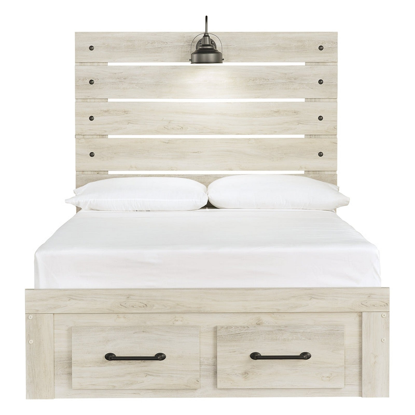 Cambeck Panel Bed with 2 Storage Drawers