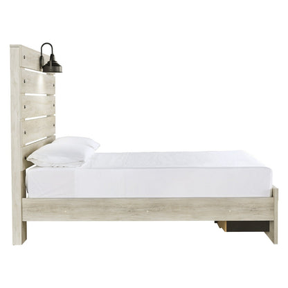 Cambeck Panel Bed with 2 Storage Drawers