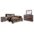 Derekson King Panel Bed, Dresser, Mirror and Nightstand Ash-B200B42