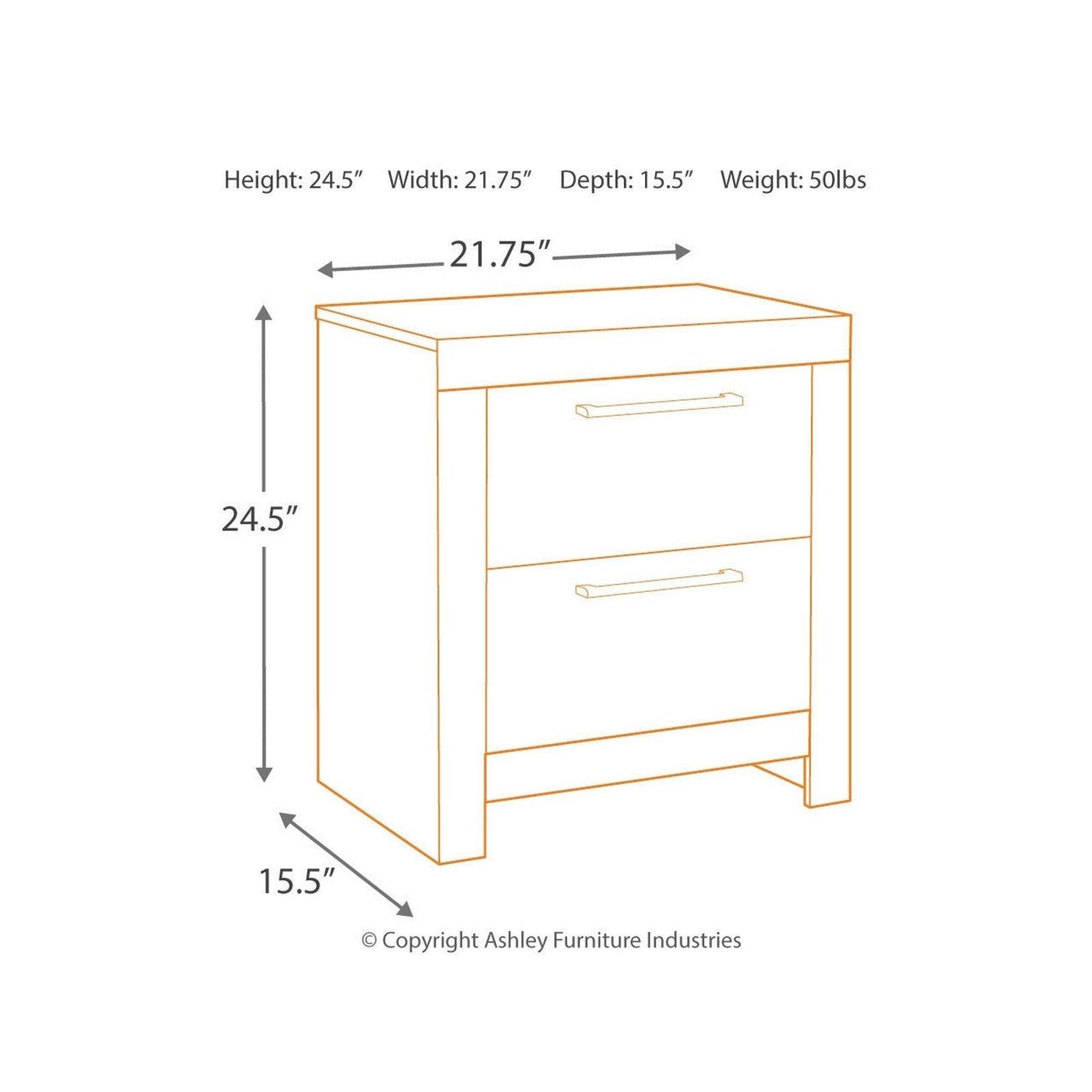 Derekson Nightstand Ash-B200-92