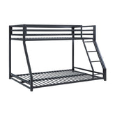 T/F METAL BUNKBED, BLACK FIN, 3A B2010BKTF-1