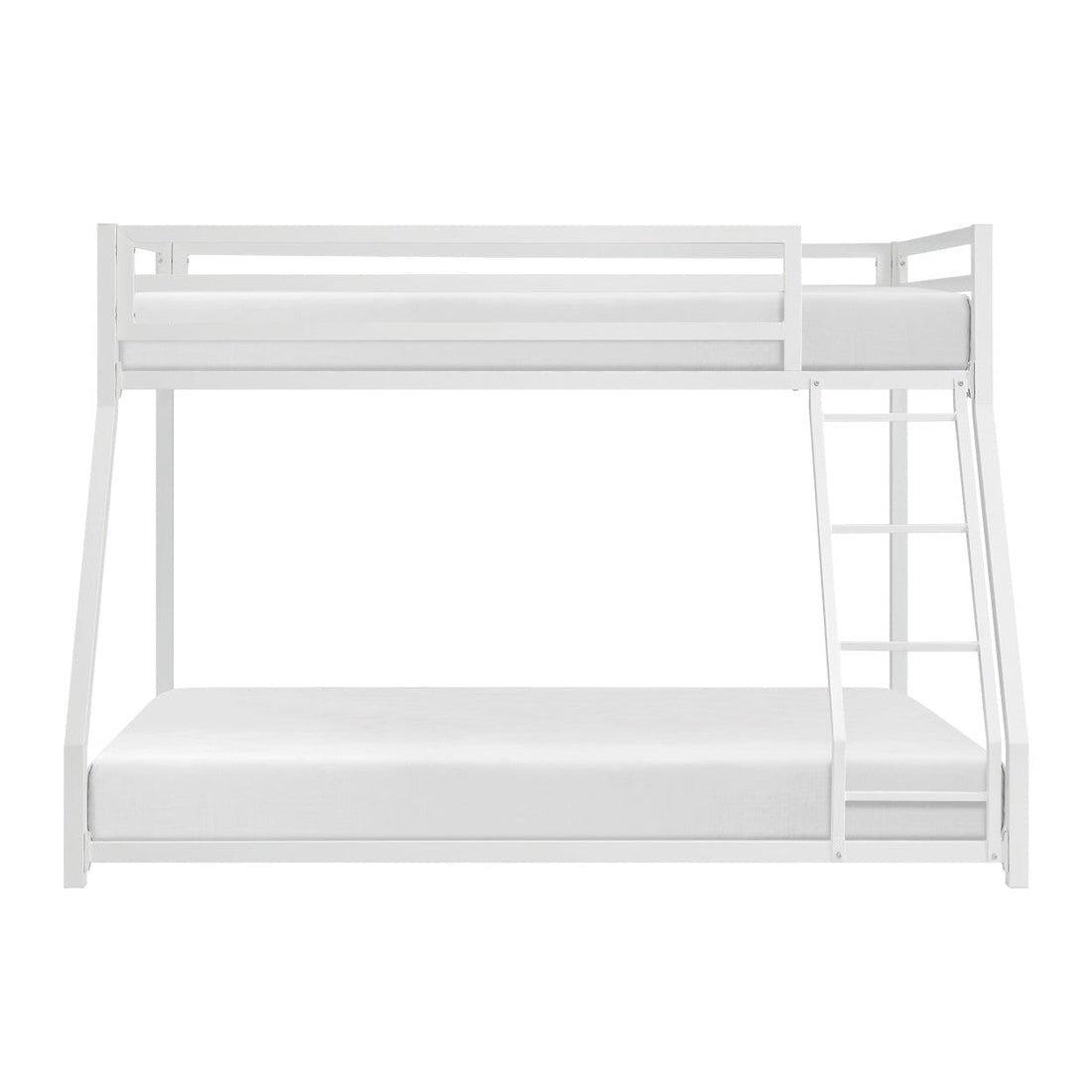 T/F METAL BUNKBED, WHITE FIN, 3A(SHOWN) B2010WHTF-1