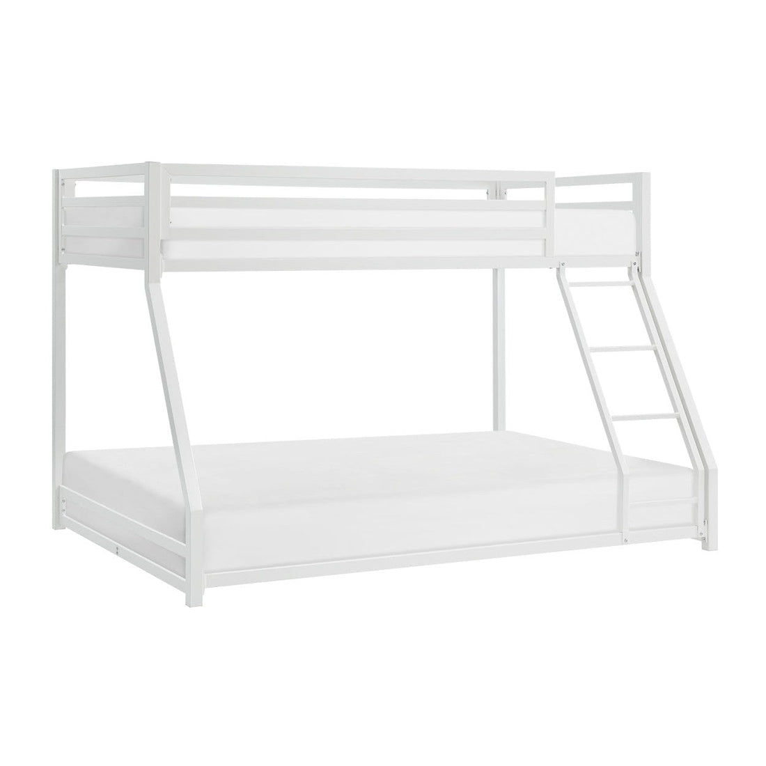 T/F METAL BUNKBED, WHITE FIN, 3A(SHOWN) B2010WHTF-1