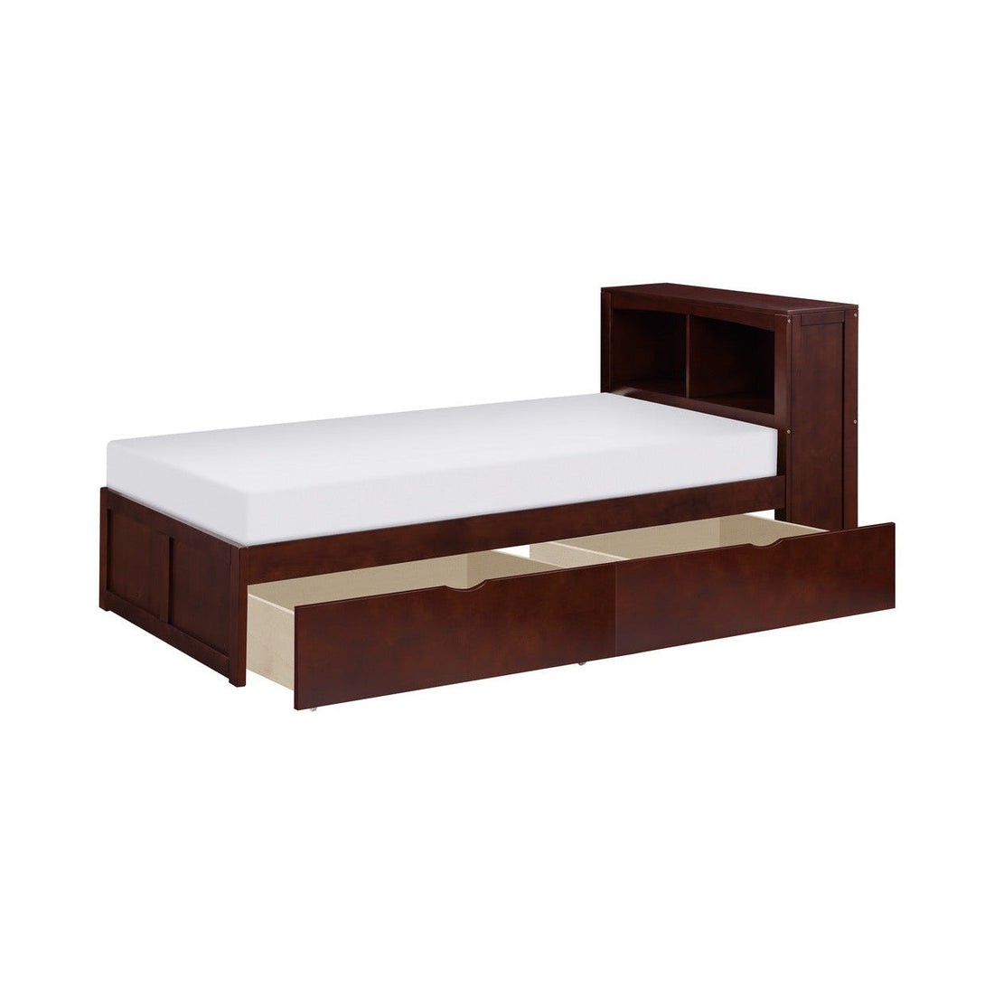 (3) Twin Bookcase Bed with Storage Boxes B2013BCDC-1T*
