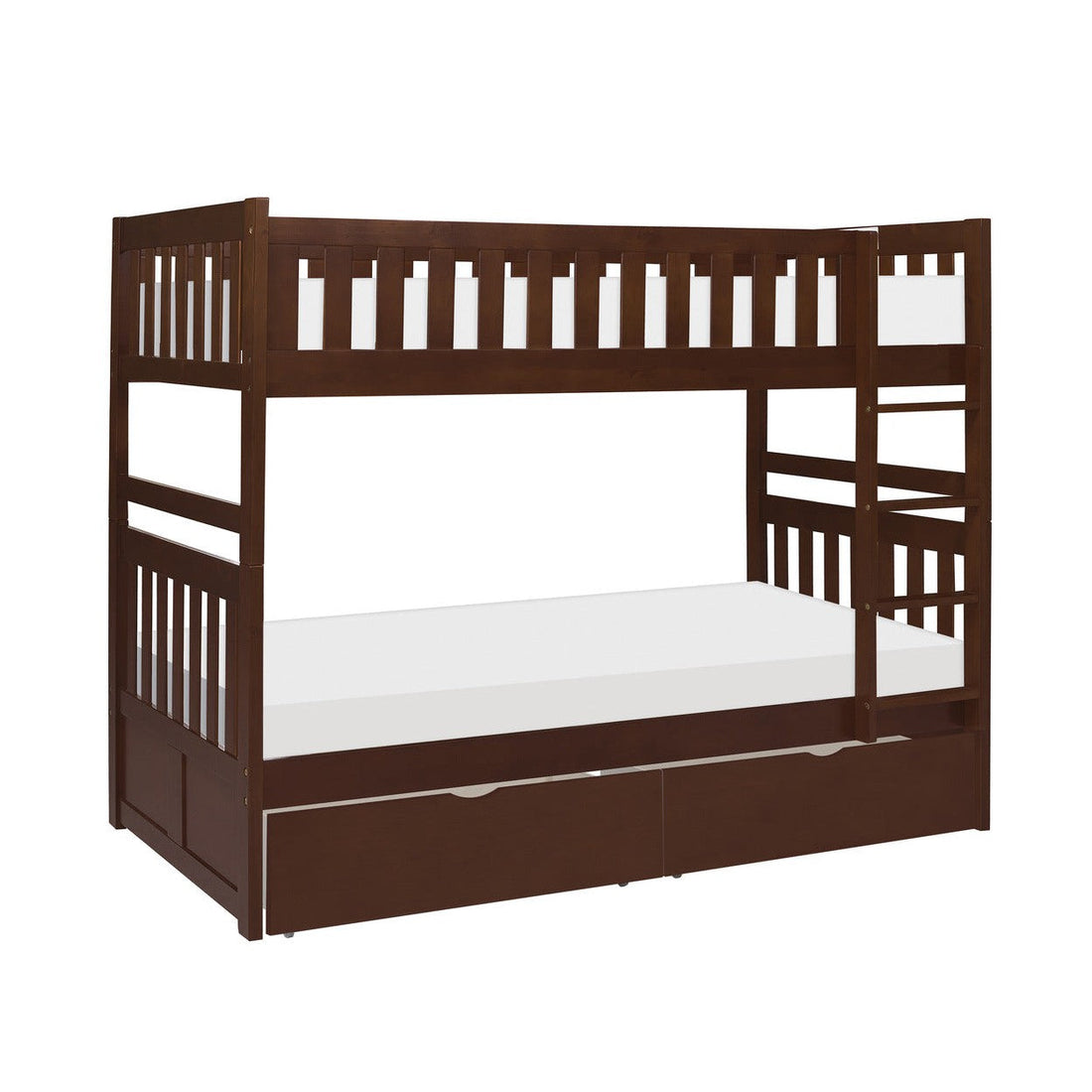 (4) Twin/Twin Bunk Bed with Storage Boxes B2013DC-1*T