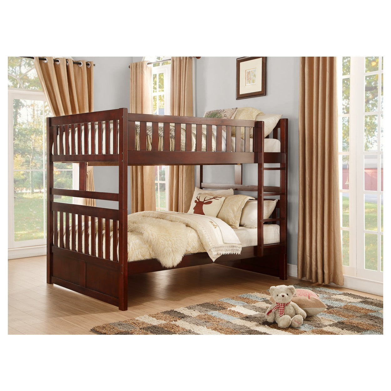 (3) FULL/FULL BUNKBED B2013FFDC-1*