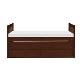 (2) TWIN/TWIN TRUNDLE BED WITH TWO STORAGE DRAWERS, DRK CHRY B2013PRDC-1*