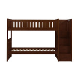 (4) BUNK BED WITH REVERSIBLE STEP STORAGE, DRK CHRY B2013SBDC-1*