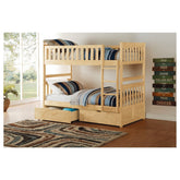 (4) Twin/Twin Bunk Bed with Storage Boxes B2043-1*T