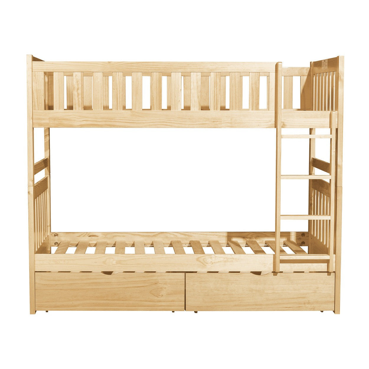 (4) Twin/Twin Bunk Bed with Storage Boxes B2043-1*T