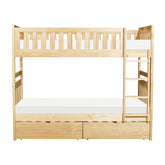 (4) Twin/Twin Bunk Bed with Storage Boxes B2043-1*T