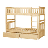 (4) Twin/Twin Bunk Bed with Storage Boxes B2043-1*T