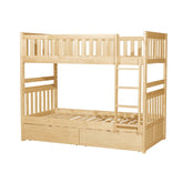 (4) Twin/Twin Bunk Bed with Storage Boxes B2043-1*T