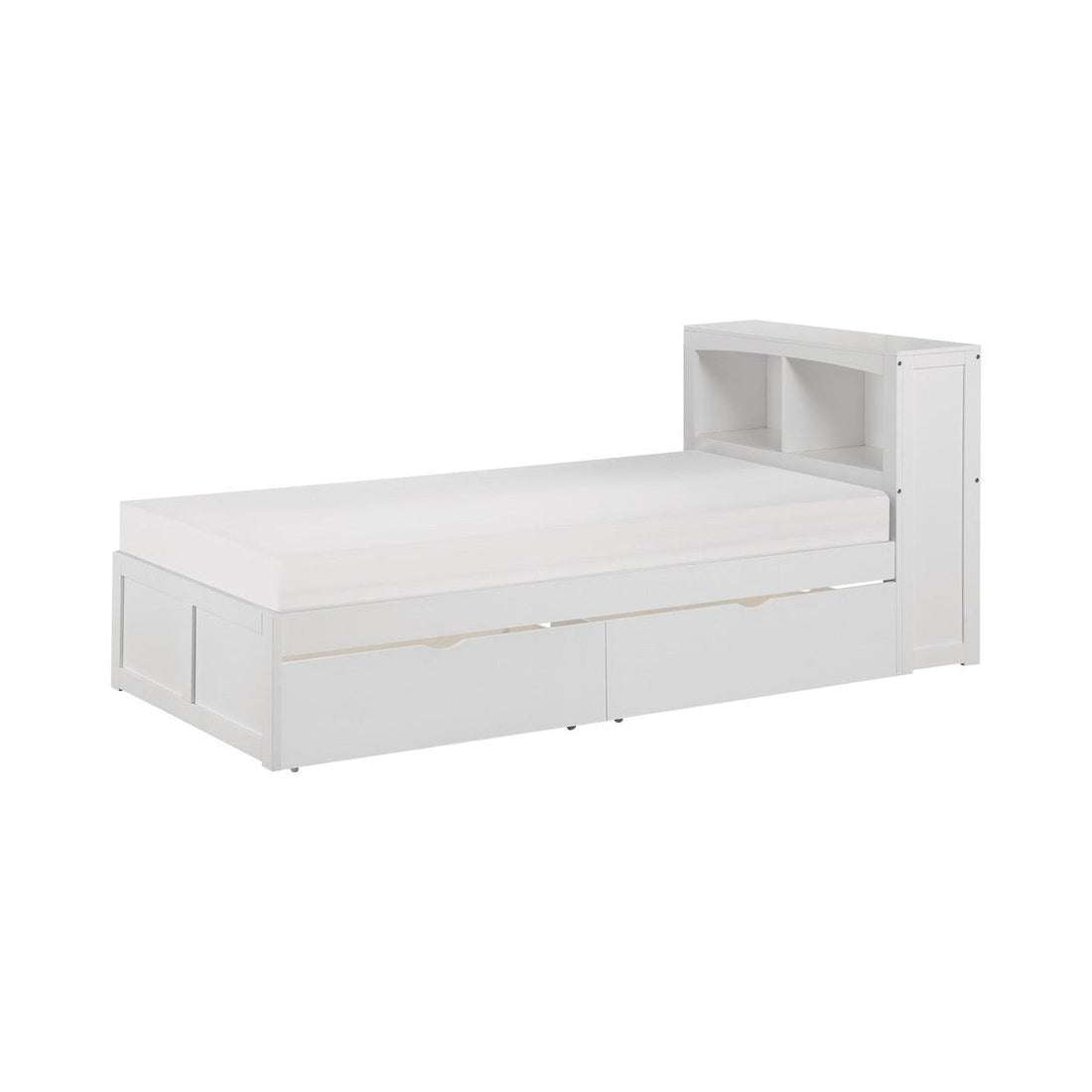 (3) Twin Bookcase Bed with Storage Boxes B2053BCW-1T*