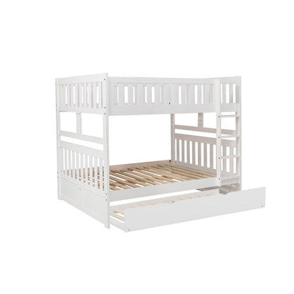 (4) Full/Full Bunk Bed with Twin Trundle B2053FFW-1*R