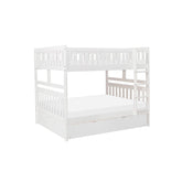 (4) Full/Full Bunk Bed with Twin Trundle B2053FFW-1*R