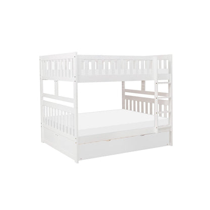 (4) Full/Full Bunk Bed with Twin Trundle B2053FFW-1*R