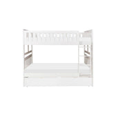 (4) Full/Full Bunk Bed with Storage Boxes B2053FFW-1*T
