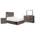 Drystan Queen Panel Bed with Mirrored Dresser and Nightstand Ash-B211B56