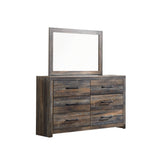 Drystan Queen Panel Bed, Dresser, Mirror and 2 Nightstands Ash-B211B31