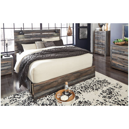 Drystan King Panel Bed with 4 Storage Drawers Ash-B211B54