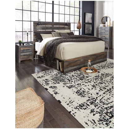 Drystan King Panel Bed with 4 Storage Drawers Ash-B211B54