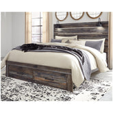 Drystan King Panel Bed with Storage Ash-B211B55
