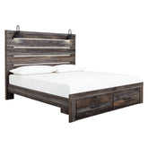 Drystan King Panel Bed with Storage Ash-B211B55