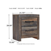 Drystan Queen Panel Bed, Dresser, Mirror and 2 Nightstands Ash-B211B31